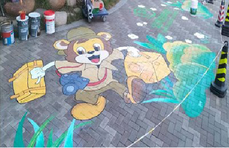 湖口夏季画地面彩绘会遇到的问题