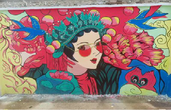 湖口墙体彩绘-网红墙