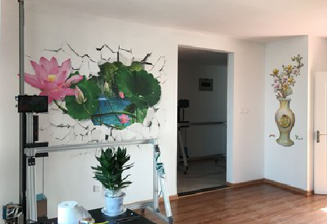 湖口墙体彩绘相比墙纸的优势。